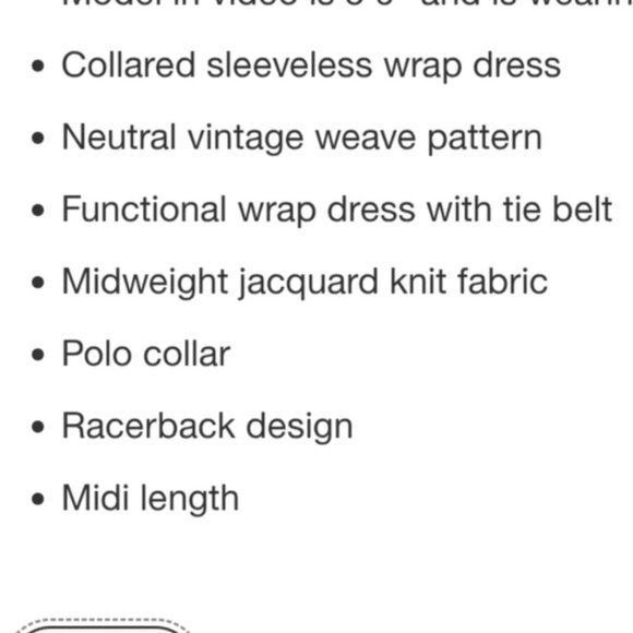 Diane Von Furstenberg x Target Collared Vintage Weave Sweaterknit Wrap Dress S. - Picture 16 of 16